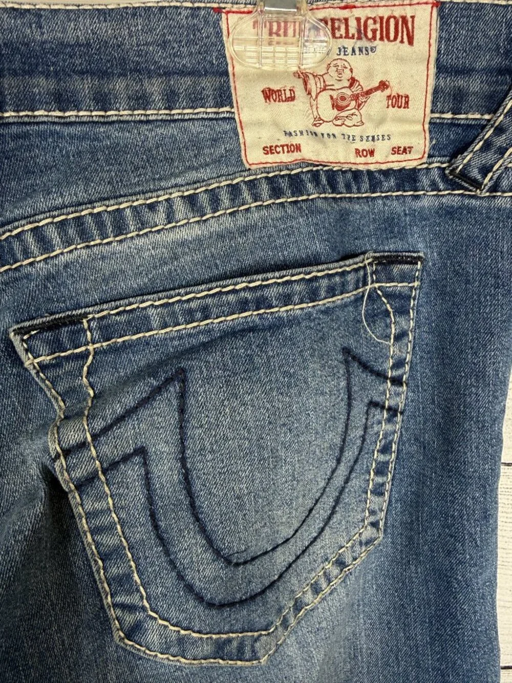 True Religion Ricky Relaxed Straight Jeans Size 36